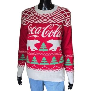 Coca Cola Polar Bear Christmas Sweater by True Vintage | Size Small